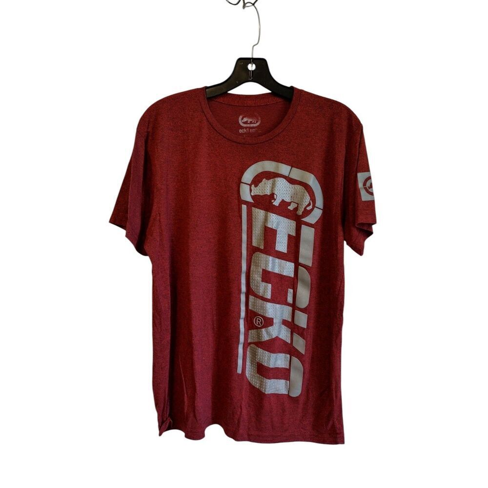 Ecko Men's Red Large Logo Front Crew Neck Tee‎
